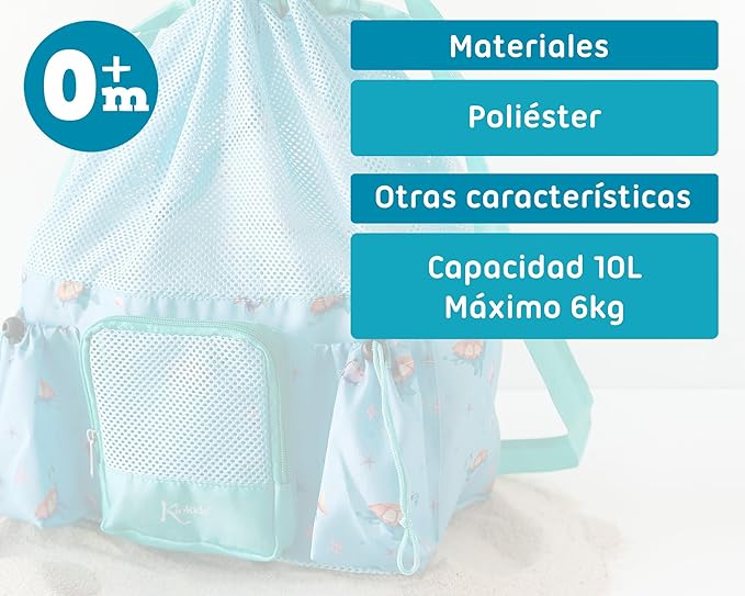 Bolsa De Playa Cocodrilos Verde Kiokids