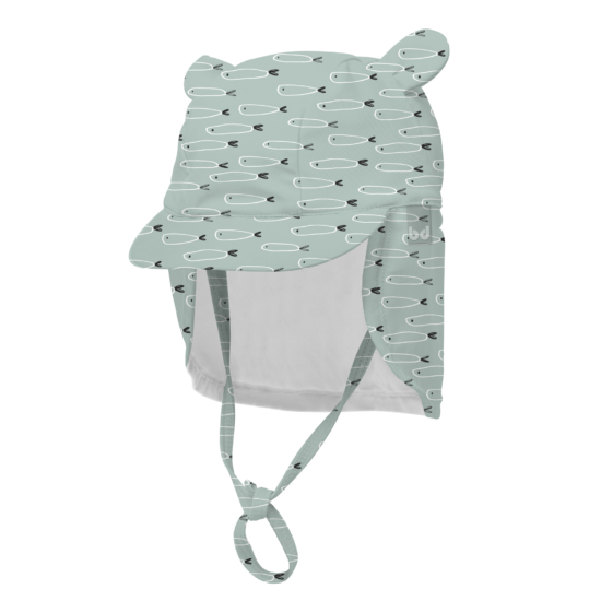 Gorra con Protecci��n Solar Fish Verde 12-36 meses Bimbidreams